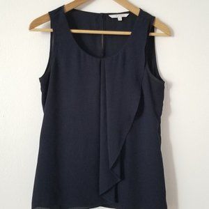 Sung by Alfred Sung Navy Blue Size Small Top